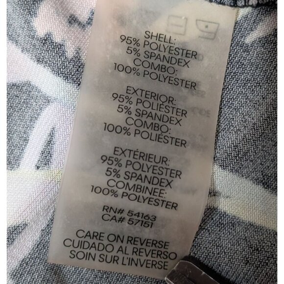 Calvin Klein Floral Top Womens Size 3X Sleeveless Blouse Ruffle V-Neck Travel - Picture 4 of 6